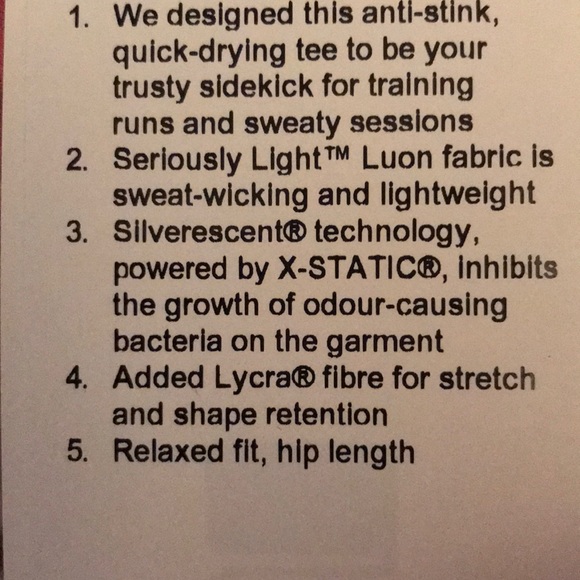 Lululemon SS - Picture 3 of 3